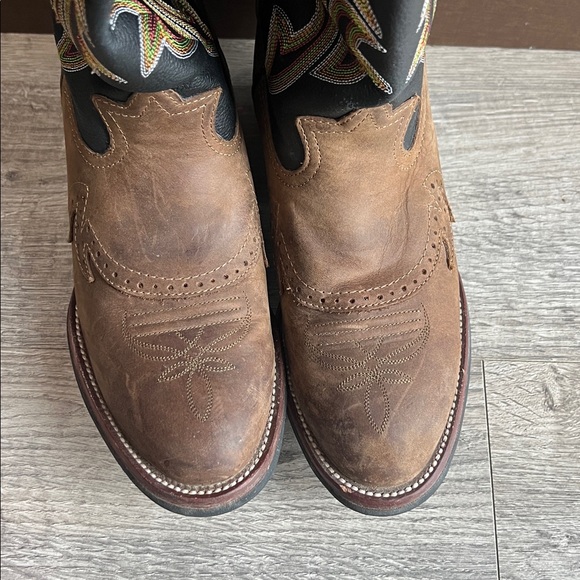 Tony Lama Mens leather Cowboy Boots Buckaroo Tall Shaft /Size 10EE main image 12